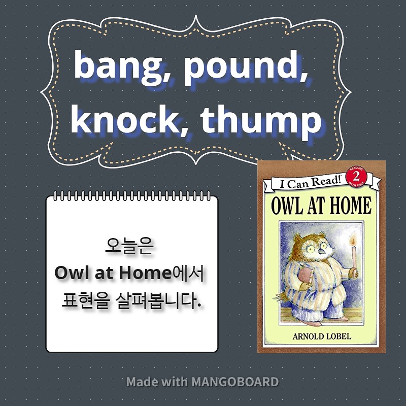 bang, pound, knock, thump