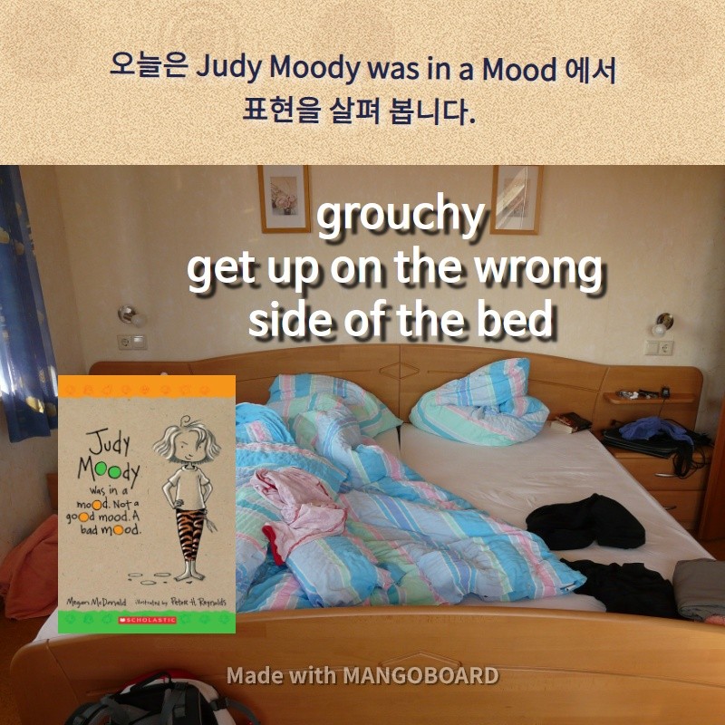 get up on the wrong side of the bed, grouchy