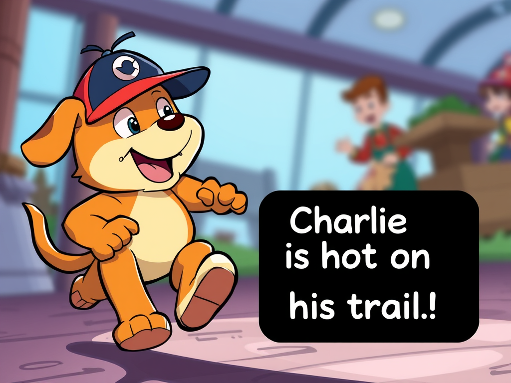 Charlie is hot on his trail!