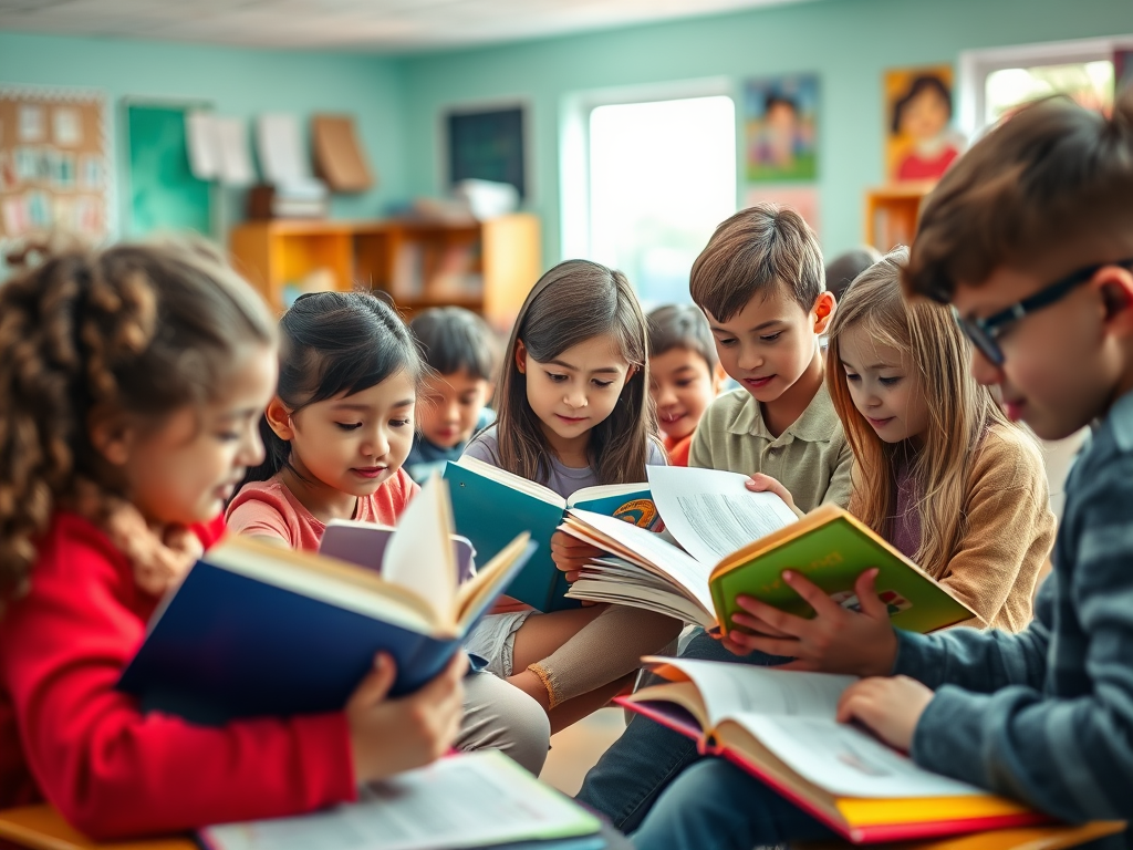 초등 영어 원서 읽기 수업 장면